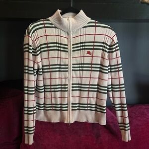Burberry Pink and Black Knit Sweater
